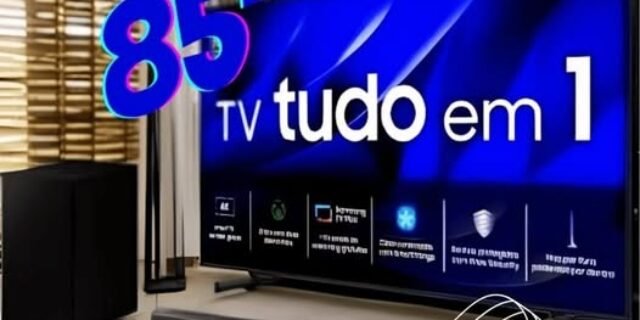 Smart Big Tv 85″ Crystal Uhd 4k 85du8000 2024 + Soundbar Hw-b550/zd