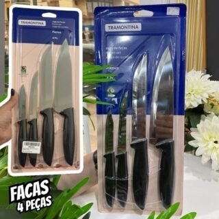 Tramontina JOGO FACAS INOX 4PC PLENUS PRE