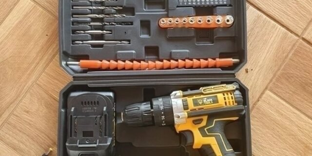 Parafusadeira Furadeira De Impacto Profissional 21v 2 Baterias Com Maleta Tb21px The Black Tools