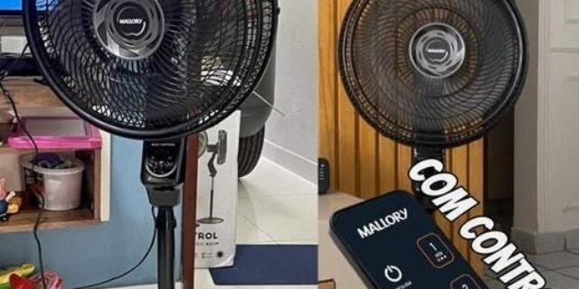 Ventilador de Coluna Mallory Max Control Com Controle Remoto 140W 15 pás 127V