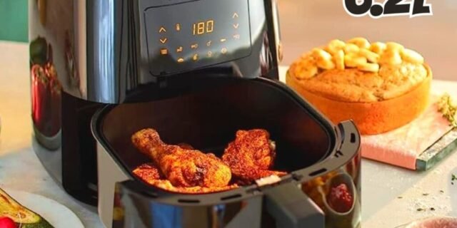 Philips Walita Preta Fritadeira Airfryer Essential XL Digital, 6.2L