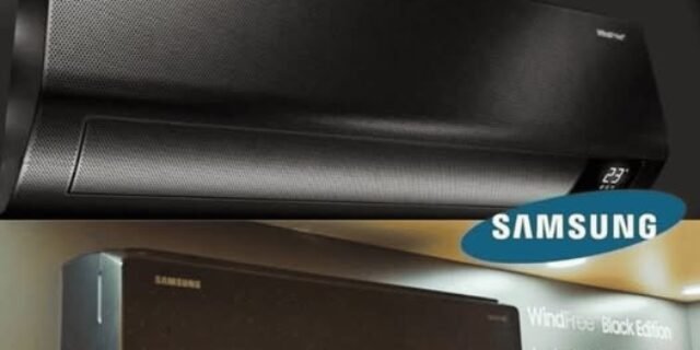 Ar-condicionado Split Inverter Samsung WindFree Black Edition Sem Vento 12.000 BTUs Quente e Frio 220V