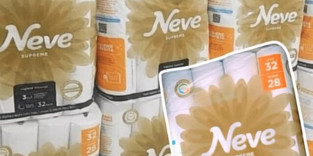 Neve Papel Higiênico Supreme Folha Tripla, 20m, Leve 32 Pague 28 Rolos