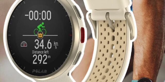 Polar Pacer Pro Champagne e Dourado