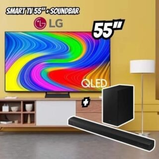 Samsung Combo Smart TV 55″ QLED 4K 55Q65D 2024 + Soundbar HW-B550/ZD