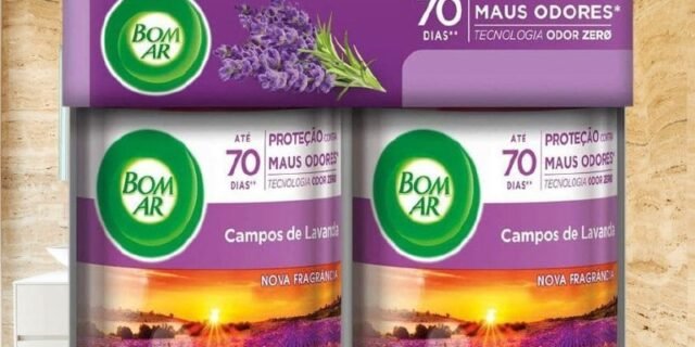 Aromatizador de Ambiente Bom Ar Automático Aerossol Freshmatic Refil na 2ª Unidade Campos de Lavanda