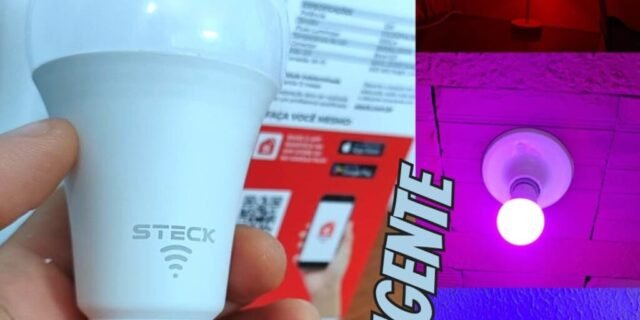 Steck, Lâmpada Inteligente 7W ou 12W , Steck Ambiente Conectado RGBW Wi-Fi, Bivolt