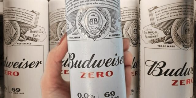 Pack Cerveja Budweiser Zero Álcool, 350ml, Lata – 8 unidades