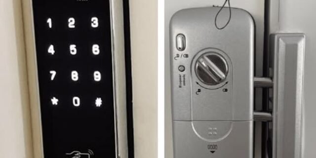 Fechadura Digital de Sobrepor Touch Screen FR 201 Preto Intelbras