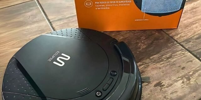 Aspirador Multilaser Robô Eclipse 3 Em 1 Varre, Aspira E Passa Pano Autonomia De 1,5 Horas 20w Bivolt Ho410