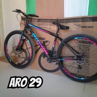 Bicicleta Aro 29 Aço Carbono 21 Velocidades Freios A Disco