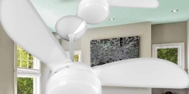 Ventilador de Teto Ventisol Fênix Branco / Silver 3 Pás, 3 Velocidades, CV3 Premium 110V