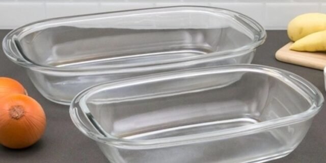 Conjunto de Assadeiras Marinex Quadrado de Vidro 2 Peças Com Alça 15220200943957