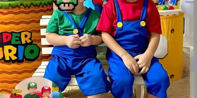 Fantasia Infantil Super Mario Bros Luigi