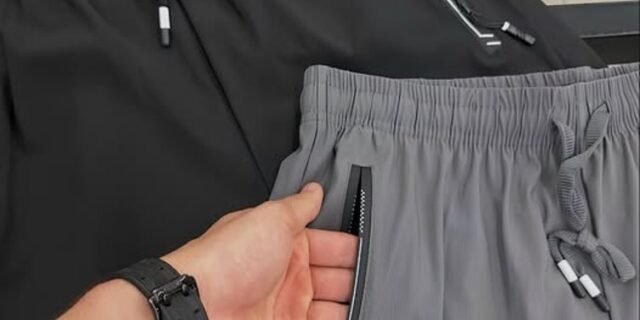 Short Masculino Bermuda 2 Bolsos Zíper Secagem Rápida Fina