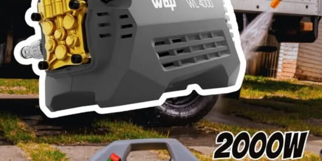 WAP Lavadora de Alta Pressão Profissional WL 4000, 420L/h, com Agulha Desobstruidora e Motor de Indução, 2000W 127V