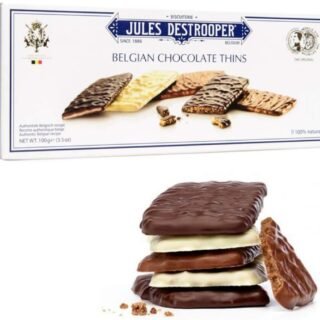 Jules Destrooper Biscoito Chocolate Thins 100G – Feito na Bélgica