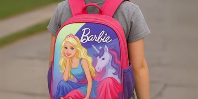 Mochila de costas para meninas Barbie Is41421bb Cor Pink Luxcel