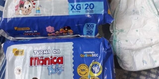 Fralda Turma da Mônica Baby Jumbo XG 20 Unidades / Fralda Turma da Mônica Baby Jumbo G 24 Unidades