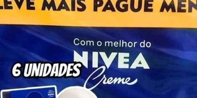 NIVEA Sabonete em Barra Creme Care Promo 6 un. 90g – Limpa e deixa a pele macia mesmo após o banho, com glicerina, fragrância NIVEA Creme