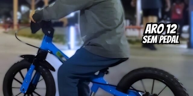 Bicicleta Infantil Aro 12 Sem Pedal Balance Bike Masculina