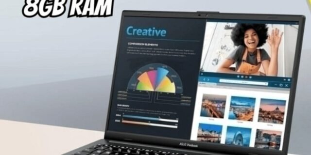 Notebook ASUS VivoBook Go 15, AMD RYZEN 5 7520U, 8GB, 256GB SSD, KeepOS, Tela 15,6″ FHD, Mixed Black – E1504FA-NJ731