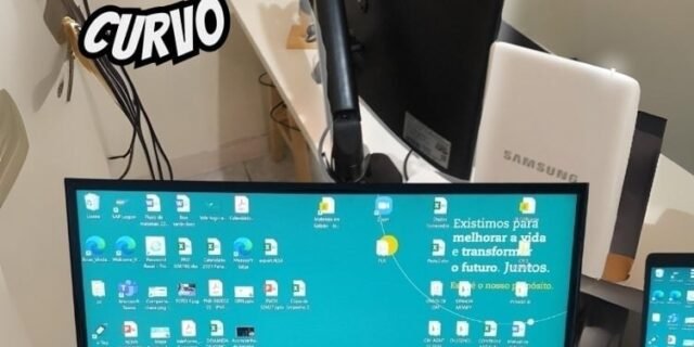 Monitor Curvo Samsung 27 Fhd, Hdmi, Vga, Freesync, Cf390