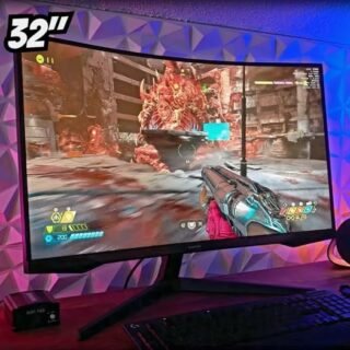 Monitor Gamer Samsung Odyssey G5 32”, QHD, 165Hz, 1ms, Freesync, HDMI, DP