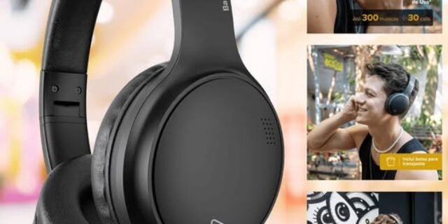 i2GO, Headphone Bass 550 ANC Cancelamento de Ruído e 33h de bateria