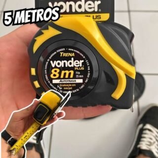 Vonder Trena Aço (P) 5M X 19 Mm Auto Trava Pl