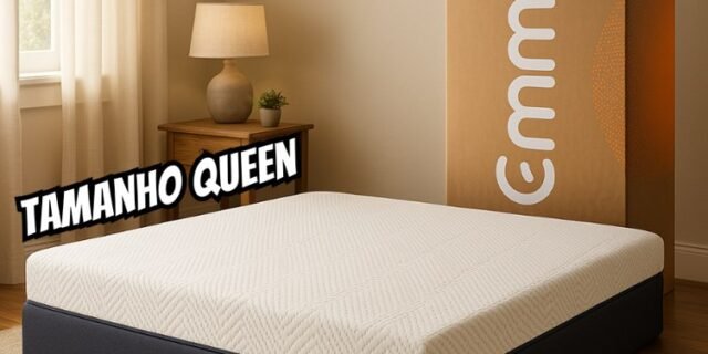Colchão Queen Emma Premium Hybrid – Molas Ensacadas AirFlex® e 10 anos de garantia – 158X198cm