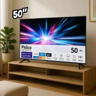 Smart TV 50″ Philco Ultra HD 4K LED PTV50VA4REGB com Sistema Operacional Roku TV e Entradas USB e HDMI