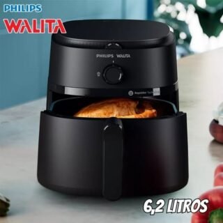 Air Fryer Philips Walita Série 1000 XL NA130 Preta com Timer 6,2L