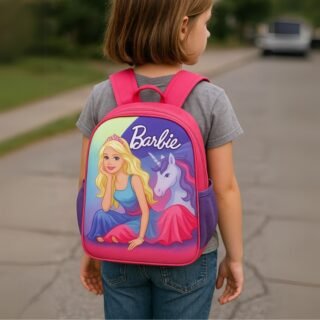 Mochila de costas para meninas Barbie Is41421bb Cor Pink Luxcel