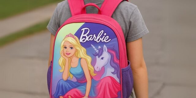 Mochila de costas para meninas Barbie Is41421bb Cor Pink Luxcel