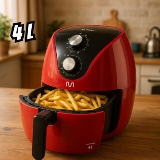 Fritadeira Elétrica Air Fryer 220v 4l 1500w Multi Vermelha