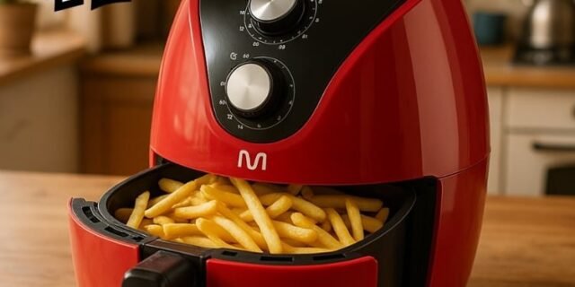 Fritadeira Elétrica Air Fryer 220v 4l 1500w Multi Vermelha