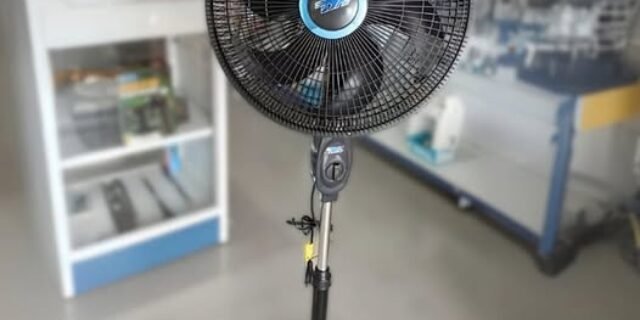 Ventilador De Chão 3 Velocidades Coluna Ajustável Eco Turbo