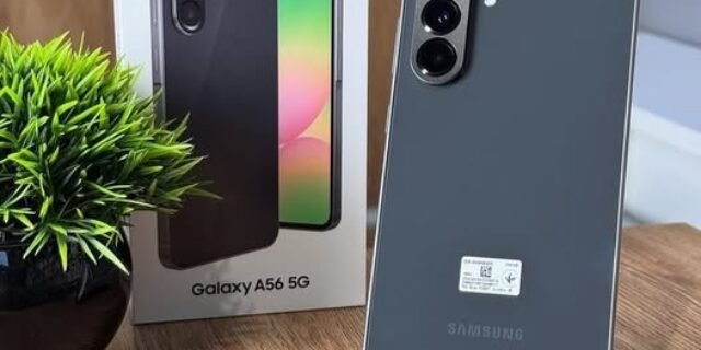 Smartphone Samsung Galaxy A56 5G 128GB, 8GB RAM, Câmera 50MP, IP67, Super AMOLED 6.7″, Recursos AI, Preto