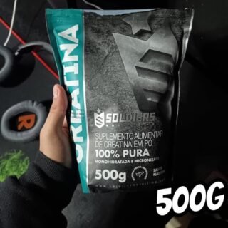 Creatina Monohidratada 500g 100% Pura Soldiers Nutrition