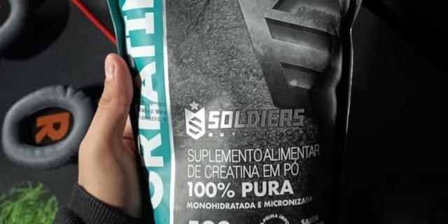 Creatina Monohidratada 500g 100% Pura Soldiers Nutrition