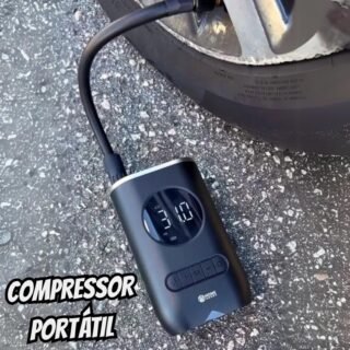 Calibrador Compressor Digital Portátil Pneu Carro Bike S/Fio – Jodi
