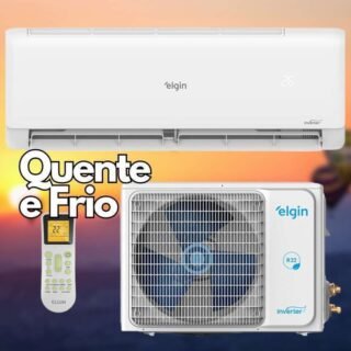 Ar Condicionado Split Hw Eco Inverter II Wifi Elgin 12000 Btus R-32 Quente/Frio 220V