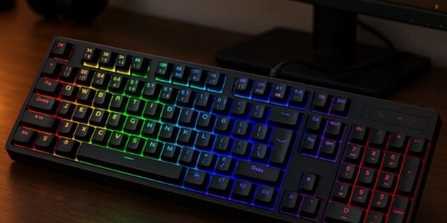 Teclado Membrana Gamer Redragon Netherbane Iluminação Rainbow Preto ABNT2 K521-R PT