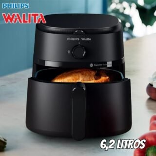 Air Fryer Philips Walita Série 1000 XL NA130 Preta com Timer 6,2L
