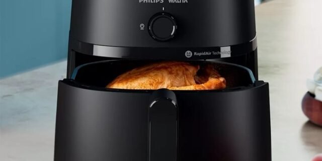 Air Fryer Philips Walita Série 1000 XL NA130 Preta com Timer 6,2L