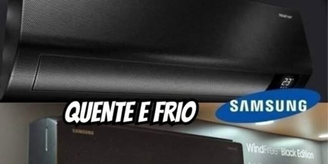 Ar-condicionado Split Inverter Samsung Windfree Black Edition Sem Vento 12.000 Btus Quente E Frio Ar12csecabtnaz 220v
