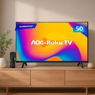 Smart TV 50″ AOC 4K DLED 50U7045/78G Roku TV Quad Core Google Assistente 3 HDMI