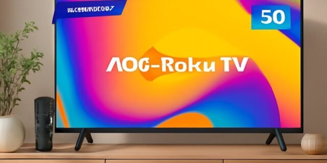 Smart TV 50″ AOC 4K DLED 50U7045/78G Roku TV Quad Core Google Assistente 3 HDMI