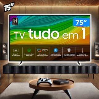Smart TV 75″ 4K UHD QLED SAMSUNG 75Q60DA Wi-Fi – Bluetooth Alexa 3 HDMI 2 USB